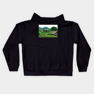 Vietnam - Ha Giang, Village de Tha, Lup, Me Kids Hoodie